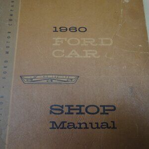 1960 Ford Shop Manual OEM